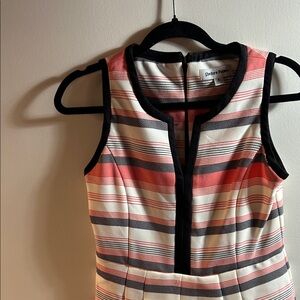 Shelby & Palmer Pink and Black Striped Dress